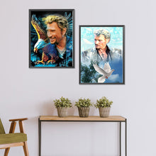 Load image into Gallery viewer, 2pcs Round Diamond Painting Set - Johnny singer (30*40CM)