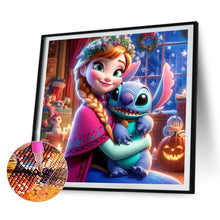 Load image into Gallery viewer, 4pcs Round Diamond Painting Set - Disney Stitch (30*30CM)