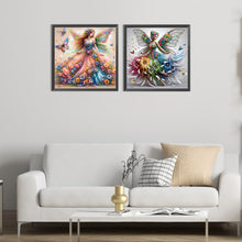 Load image into Gallery viewer, 2pcs Round Diamond Painting Set - Beautiful skirt girl