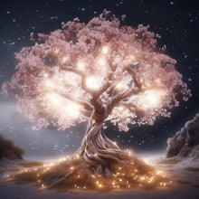 Load image into Gallery viewer, 4pcs Round Diamond Painting Set - Tree of life (30*30CM)