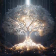 Load image into Gallery viewer, 4pcs Round Diamond Painting Set - Tree of life (30*30CM)