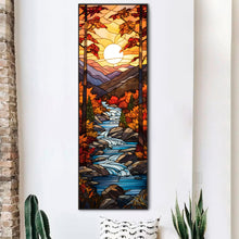 Load image into Gallery viewer, AB Diamond Painting - Full Round - Autumn Stream glass art (30*90CM)