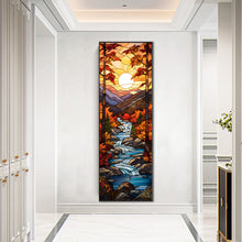 Load image into Gallery viewer, AB Diamond Painting - Full Round - Autumn Stream glass art (30*90CM)