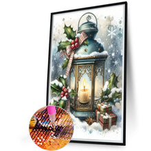Load image into Gallery viewer, AB Diamond Painting - Full Round - Christmas night lantern (40*60CM)
