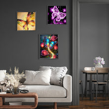 Load image into Gallery viewer, 3pcs Round Diamond Painting Set - Butterfly (30*40CM)