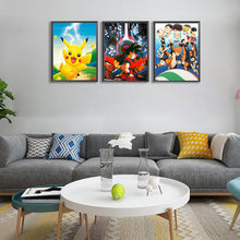 Load image into Gallery viewer, 3pcs Round Diamond Painting Set - Cartoon series (30*40CM)