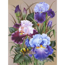 Load image into Gallery viewer, 4pcs Round Diamond Painting Set - Flower series (30*40CM)
