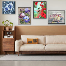 Load image into Gallery viewer, 4pcs Round Diamond Painting Set - Flower series (30*40CM)