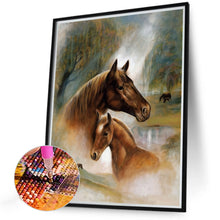 Load image into Gallery viewer, 2pcs Round Diamond Painting Set - Animal series (30*40CM)