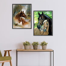 Load image into Gallery viewer, 2pcs Round Diamond Painting Set - Animal series (30*40CM)