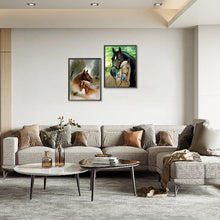 Load image into Gallery viewer, 2pcs Round Diamond Painting Set - Animal series (30*40CM)