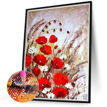 Load image into Gallery viewer, 2pcs Round Diamond Painting Set - Landscape flower series (30*40CM)