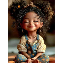 Load image into Gallery viewer, 4pcs Round Diamond Painting Set - Cartoon girl series (30*40CM)