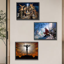 Load image into Gallery viewer, 3pcs Round Diamond Painting Set - Faith series (40*30CM)