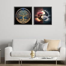 Load image into Gallery viewer, 2pcs Round Diamond Painting Set - Tree of life (30*30CM)