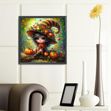 Load image into Gallery viewer, Diamond Painting - Full Round - Pumpkin witch (40*40CM)