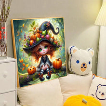Load image into Gallery viewer, Diamond Painting - Full Round - Pumpkin witch (40*40CM)