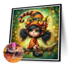 Load image into Gallery viewer, Diamond Painting - Full Round - Pumpkin witch (40*40CM)
