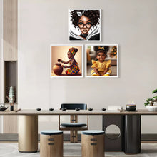 Load image into Gallery viewer, 3pcs Round Diamond Painting Set - Girl (30*30CM)