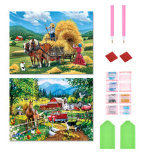 Load image into Gallery viewer, 2pcs Round Diamond Painting Set - Animal (40*30CM)