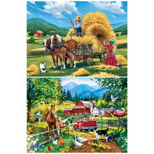 Load image into Gallery viewer, 2pcs Round Diamond Painting Set - Animal (40*30CM)