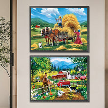 Load image into Gallery viewer, 2pcs Round Diamond Painting Set - Animal (40*30CM)