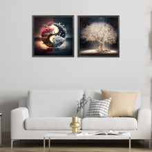 Load image into Gallery viewer, 2pcs Round Diamond Painting Set - Flowers and plants (30*30CM)