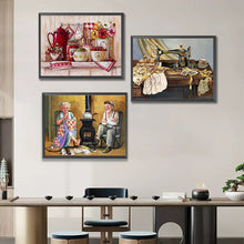 Load image into Gallery viewer, 3pcs Round Diamond Painting Set - Still life (30*40CM)