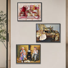 Load image into Gallery viewer, 3pcs Round Diamond Painting Set - Still life (30*40CM)