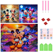 Load image into Gallery viewer, 3pcs Round Diamond Painting Set - Cartoon (30*40CM)
