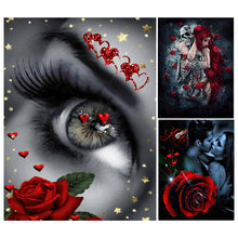 Load image into Gallery viewer, 3pcs Round Diamond Painting Set - Character (30*40CM)