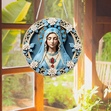Load image into Gallery viewer, Acrylic Special Shape Holy Mother Diamond Painting Decor for Garden Window Decor