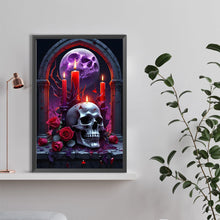 Load image into Gallery viewer, Diamond Painting - Full Round - Dark skull candlestick (40*60CM)
