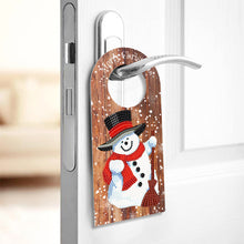 Load image into Gallery viewer, Christmas Candle Flower Diamond Painting Door Handle Hanging Sign for Art Crafts