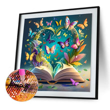 Load image into Gallery viewer, Diamond Painting - Full Round - Butterfly book (30*30CM)