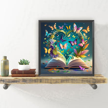 Load image into Gallery viewer, Diamond Painting - Full Round - Butterfly book (30*30CM)
