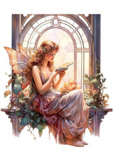 Load image into Gallery viewer, Diamond Painting - Full Round - Elf girl reading (30*40CM)