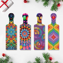 Load image into Gallery viewer, 4Pcs Flower Pattern 5D DIY Diamond Painting Serving Tray for Desk Coffee Table