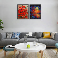 Load image into Gallery viewer, 2pcs Round Diamond Painting Set - Poppy (30*40CM)