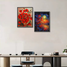 Load image into Gallery viewer, 2pcs Round Diamond Painting Set - Poppy (30*40CM)