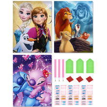 Load image into Gallery viewer, 3pcs Round Diamond Painting Set - Cartoon (30*40CM)