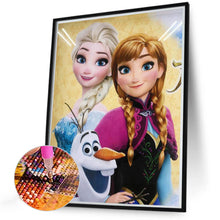 Load image into Gallery viewer, 3pcs Round Diamond Painting Set - Cartoon (30*40CM)