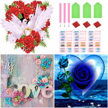 Load image into Gallery viewer, 3pcsRound Diamond Painting Set - Flowers and plants (30*30CM)