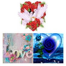 Load image into Gallery viewer, 3pcsRound Diamond Painting Set - Flowers and plants (30*30CM)