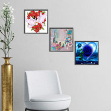 Load image into Gallery viewer, 3pcsRound Diamond Painting Set - Flowers and plants (30*30CM)