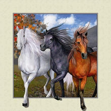 Load image into Gallery viewer, 2pcsRound Diamond Painting Set - Animal (30*30CM)