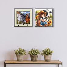 Load image into Gallery viewer, 2pcsRound Diamond Painting Set - Animal (30*30CM)