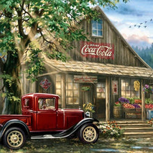 Load image into Gallery viewer, 2pcsRound Diamond Painting Set - Landscape (30*30CM)