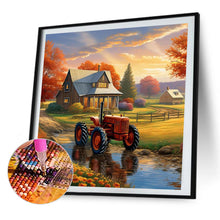 Load image into Gallery viewer, 2pcsRound Diamond Painting Set - Landscape (30*30CM)