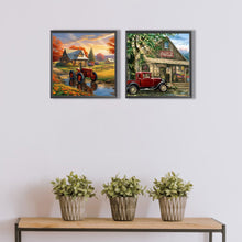 Load image into Gallery viewer, 2pcsRound Diamond Painting Set - Landscape (30*30CM)
